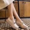 Dame casual sko 6042 beige lifestyle