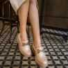 Dame casual sko 6042 beige lifestyle