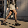 Dame casual sko 6041 sort krokodille kombineret