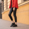 Casual/sport sko 6035 sort kombineret