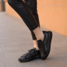 Casual/sport sko 6035 sort kombineret