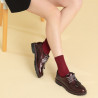 Dame casual sko 6025 lak bordeaux