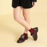 Dame casual sko 6025 lak bordeaux
