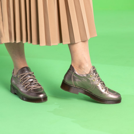 Dame casual sko 6026 kobber