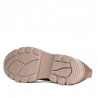Dame casual sko 6043 cappuccino kombineret