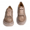 Dame casual sko 6043 cappuccino kombineret