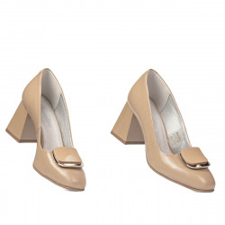 Elegante damesko 1291 lak beige