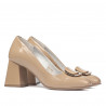 Elegante damesko 1291 lak beige