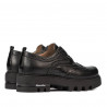 Dame casual sko 6047 sort kombineret