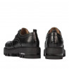 Dame casual sko 6047 sort kombineret