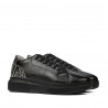 Casual/sport sko 6048 sort kombineret