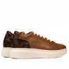 Casual/sport sko 6048 kombineret brun
