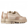 Casual damesko 6047 beige kombineret