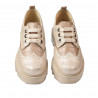Casual damesko 6047 beige kombineret