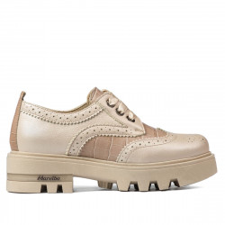 Casual damesko 6047 beige kombineret