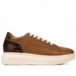 Casual/sport sko 6048 kombineret brun