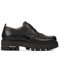 Dame casual sko 6047 sort kombineret