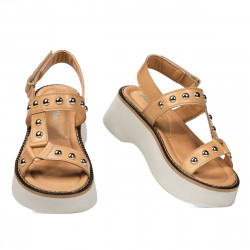 Damesandaler 5083 camel