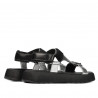 Damesandaler 5082 sort kombineret