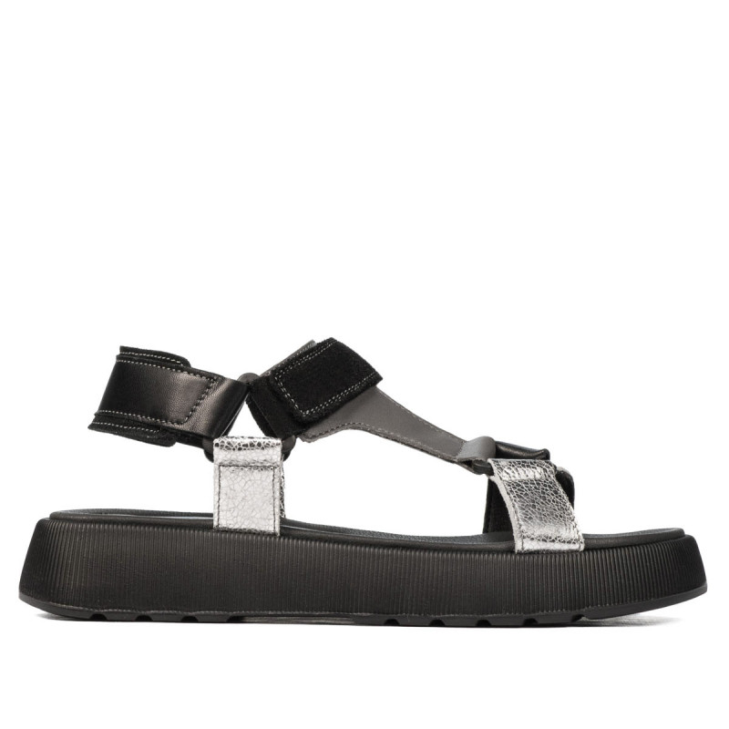 Damesandaler 5082 sort kombineret