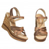 Damesandaler 5086 camel kombineret