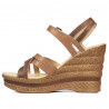 Damesandaler 5086 camel kombineret