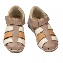 Småbørnssandaler 75c cappuccino kombineret