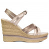 Damesandaler 5086 beige perlemor kombineret