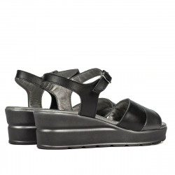 Damesandaler 5087 sort kombineret