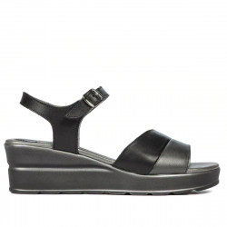 Damesandaler 5087 sort kombineret