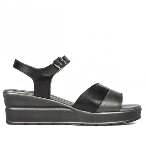 Damesandaler 5087 sort kombineret