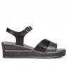 Damesandaler 5087 sort kombineret