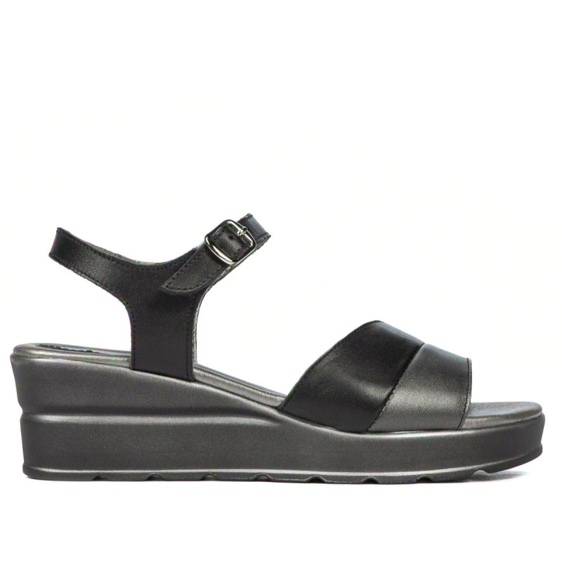 Damesandaler 5087 sort kombineret