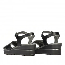 Damesandaler 5087 sort kombineret