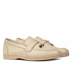 Dame mokkasiner 6054 creme