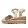 Damesandaler 5087 beige kombineret