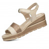 Damesandaler 5087 beige kombineret
