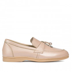 Dame mokkasiner 6054 pudder perlemor