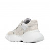 Damesportssko 6053 beige kombineret camouflage