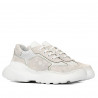 Damesportssko 6053 beige kombineret camouflage