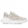 Damesportssko 6053 beige kombineret camouflage