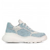 Damesneakers 6053 blå camouflage kombineret