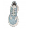 Damesneakers 6053 blå camouflage kombineret