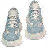 Damesneakers 6053 blå camouflage kombineret
