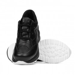 Damesneakers 6055 sort kombineret
