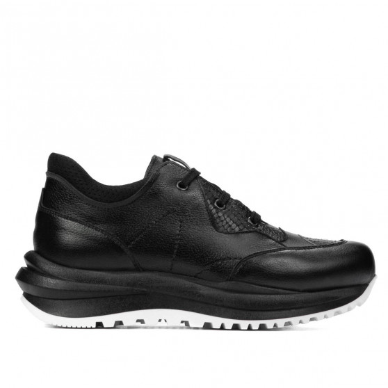 Damesneakers 6055 sort kombineret