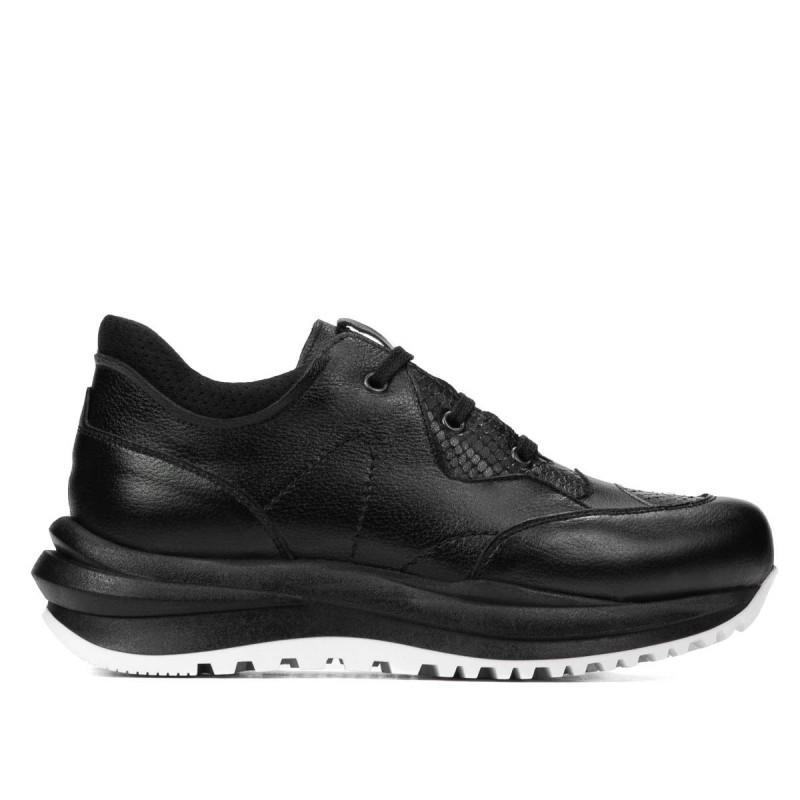 Damesneakers 6055 sort kombineret