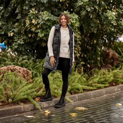 Dame støvler 3372 sort ruskind lifestyle