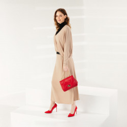 Elegant dame sko 1289 lak rød