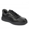 Herresko casual/sport 946 sort kombineret